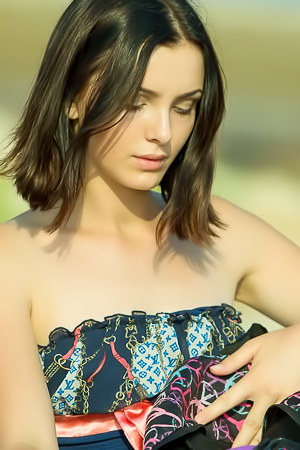 Barbia L teases with a sultry finish in her sexy poses