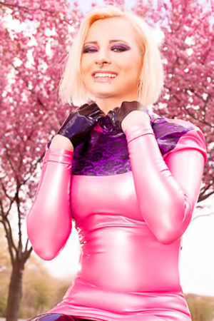 Lara Larsen In Cherry Blossoms