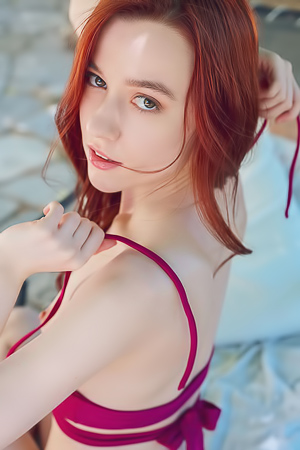 Gorgeous Redhead Sherice Bare Lovely Small Breasts