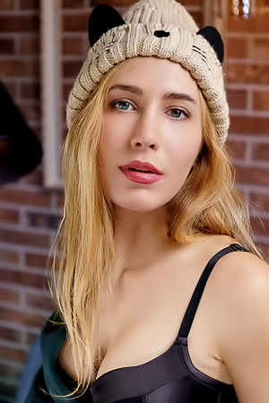 Madelina Reveal She's Wearing Nothing But Sexy Black Lingerie