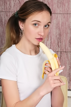 Milkavi Slips Off Her T-shirt And Gives Her Perky Nipples A Playful Pinch