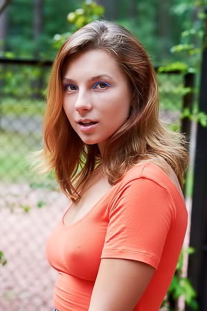 Belka The Bright Fabric Becoming Transparent And Clinging To Her Lovely Curves Alluringly