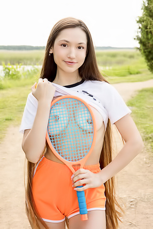 Ramona Barlowe Her Long Brunette Hair Flying Around Her As She Moves With Effortless Grace