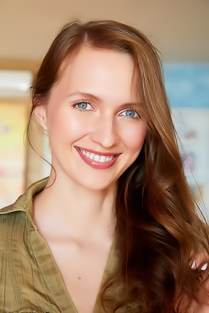 Stacy Cruz Her Long Brunette Hair Cascading Over Her Shoulders